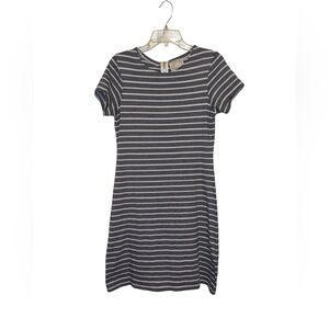 Sail to Sable Navy and White Striped Mini Dress